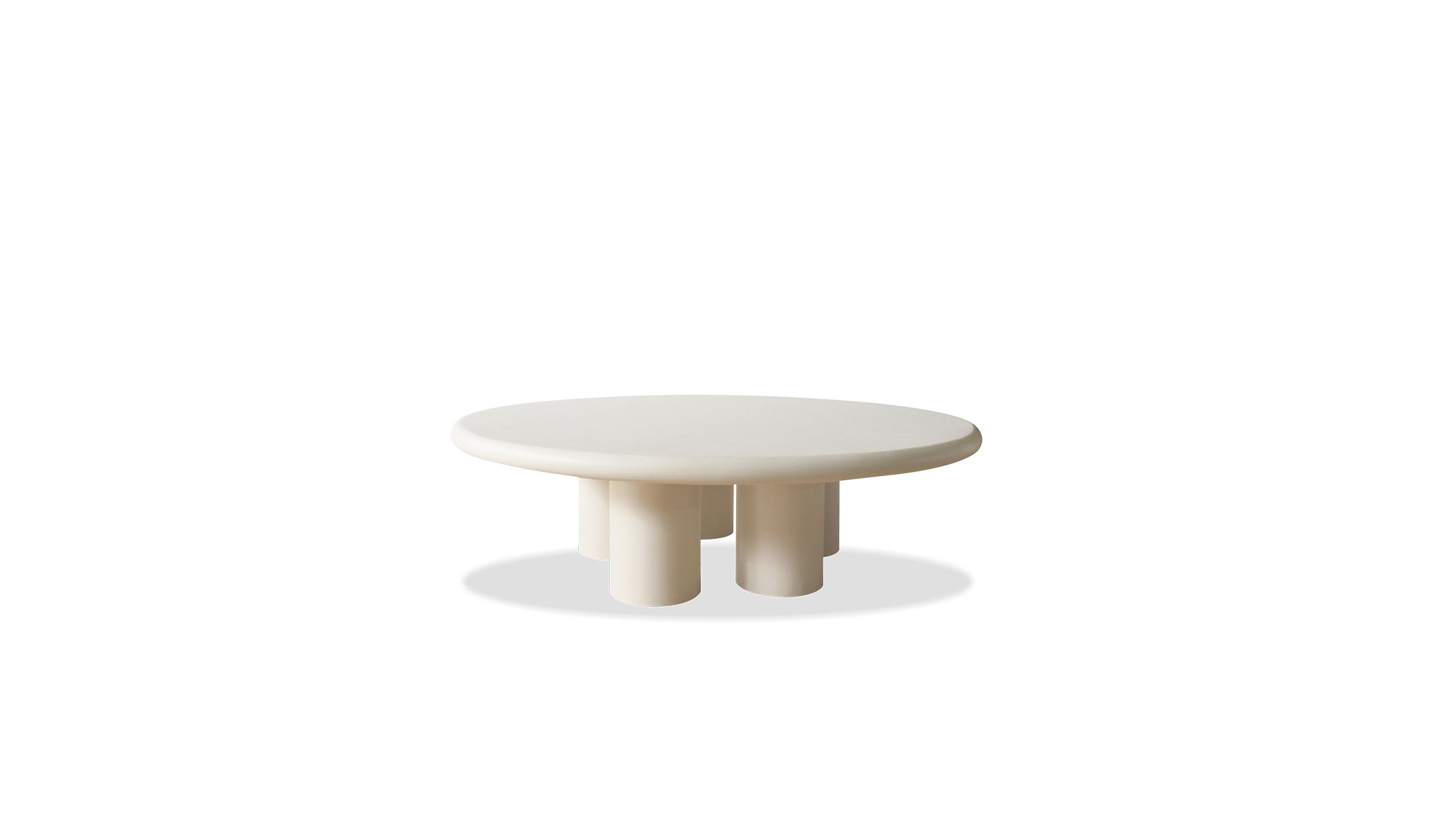 ELEPHANT Ivory Round MicroSkin Coffee Table Indoor Outdoor 1 ELEPHANT Ivory Round MicroSkin Coffee Table Indoor Outdoor