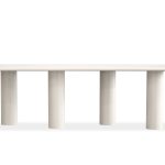 ELEPHANT Ivory Tusk Rectangular Dining Table 104 7 ELEPHANT Ivory Tusk Rectangular Dining Table 104