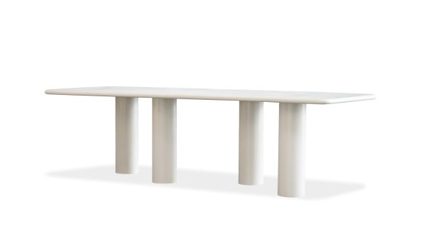 ELEPHANT Ivory Tusk Rectangular Dining Table 104 6