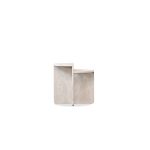 ELIO Glued Travertine Marble End Table