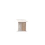 ELIO Glued Travertine Marble End Table