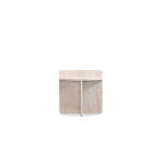 ELIO Glued Travertine Marble End Table