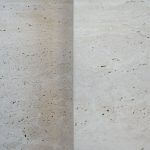 ELIO Glued Travertine Marble End Table