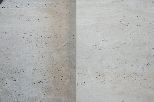 ELIO Glued Travertine Marble End Table 4