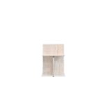 ELLI Travertine Marble End Table with Shelf 9 ELLI Travertine Marble End Table with Shelf