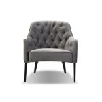 ELLINGTON Graphite Velvet Lounge Chair Black Wood Legs 11 ELLINGTON Graphite Velvet Lounge Chair Black Wood Legs