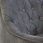 ELLINGTON Graphite Velvet Lounge Chair Black Wood Legs 12 ELLINGTON Graphite Velvet Lounge Chair Black Wood Legs