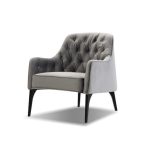 ELLINGTON Graphite Velvet Lounge Chair Black Wood Legs 7 ELLINGTON Graphite Velvet Lounge Chair Black Wood Legs