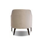 ELLINGTON Oyster Velvet Lounge Chair Black Wood Legs 10 ELLINGTON Oyster Velvet Lounge Chair Black Wood Legs