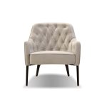 ELLINGTON Oyster Velvet Lounge Chair Black Wood Legs 11 ELLINGTON Oyster Velvet Lounge Chair Black Wood Legs
