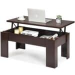 Farmhouse Espresso Brown Lift-Top Coffee Table with Hidden Storage 6 Farmhouse Espresso Brown Lift-Top Coffee Table with Hidden Storage