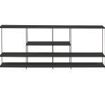 ETTA Large Black Metal Buffet with Powder Coated Steel Frame 4 ETTA Large Black Metal Buffet with Powder Coated Steel Frame