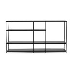 ETTA Small Black Metal Buffet Black Powder Coated Steel Frame 4 ETTA Small Black Metal Buffet Black Powder Coated Steel Frame
