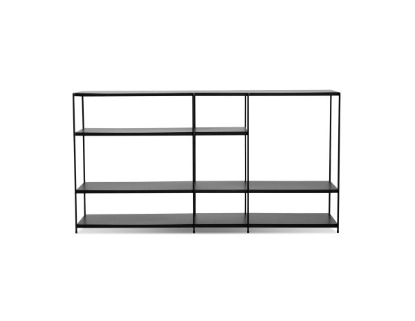 ETTA Small Black Metal Buffet Black Powder Coated Steel Frame 1 2