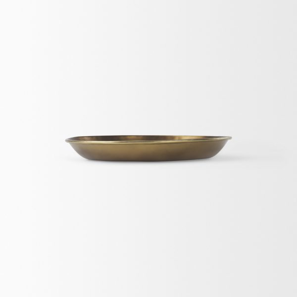 Eagan 16.0L x 16.0W x 1.5H Brass Aluminium Tray Small 4