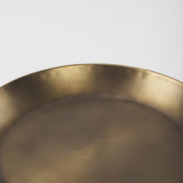 Eagan 16.0L x 16.0W x 1.5H Brass Aluminium Tray Small 5