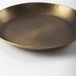 Eagan 16.0L x 16.0W x 1.5H Brass Aluminium Tray Small