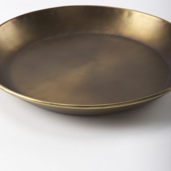 Eagan 16.0L x 16.0W x 1.5H Brass Aluminium Tray Small 7