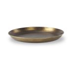 Eagan 24.0L x 24.0W x 2.0H Brass Aluminium Tray Large