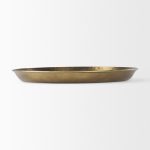 Eagan 24.0L x 24.0W x 2.0H Brass Aluminium Tray Large