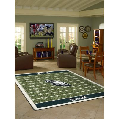 Eagles 8x11 Football Field Homefield Area Rug