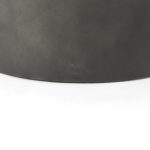 Eclipse Gunmetal Gray Drum Base w/ Brown Wood Top Nested Coffee Table