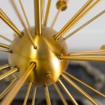 Edisonna II (38"D) Gold Sputnik Twenty Bulb Chandelier