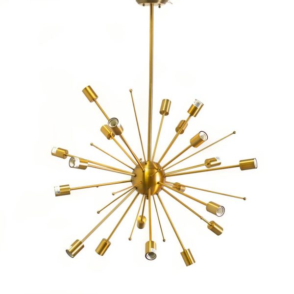 Edisonna II 38D Gold Sputnik Twenty Bulb Chandelier