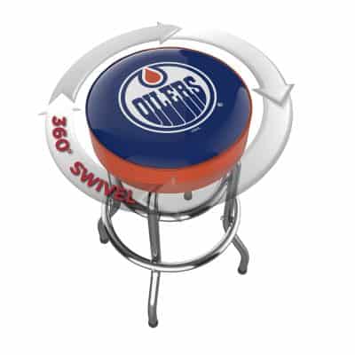 Edmonton Oilers Chrome Bar Stool