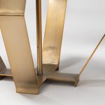 Edwards (26"H) Gold Metal Base w/ Cream Fabric Shade Table Lamp