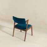 Teal Velvet Mid-Century Modern Dining Chairs (Set of 2)