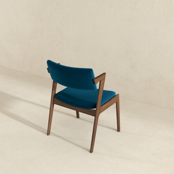 EdwinTealVelvetDiningChair 1