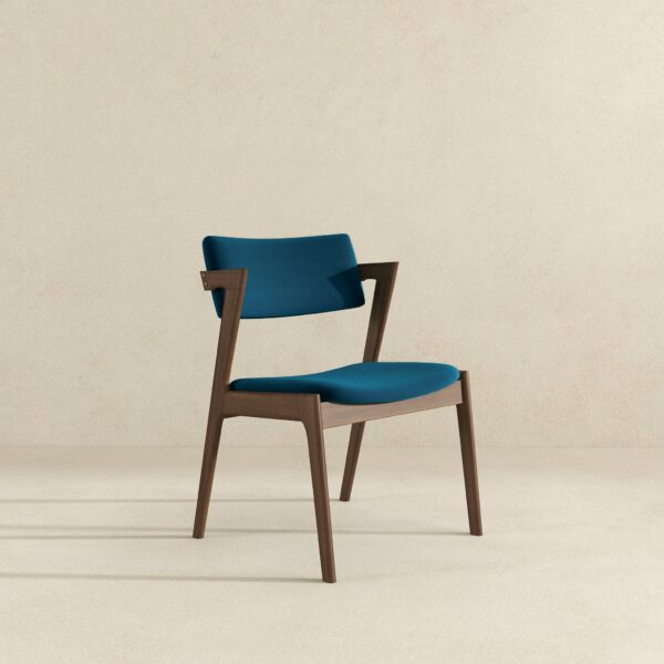 EdwinTealVelvetDiningChair 3