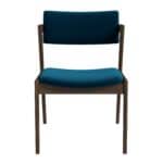 Teal Velvet Mid-Century Modern Dining Chairs (Set of 2)