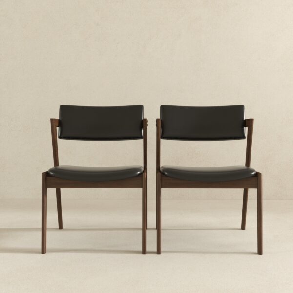 EdwinblackLeatherDiningChair 4