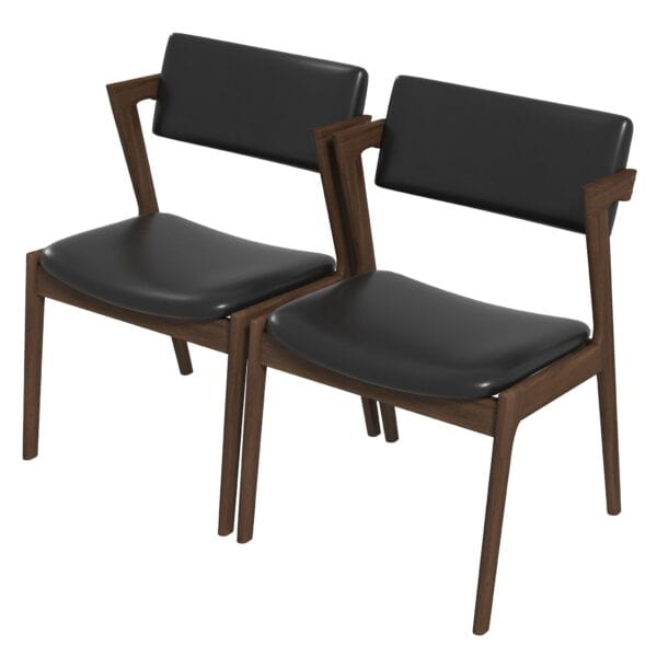 EdwinblackLeatherDiningChair 5