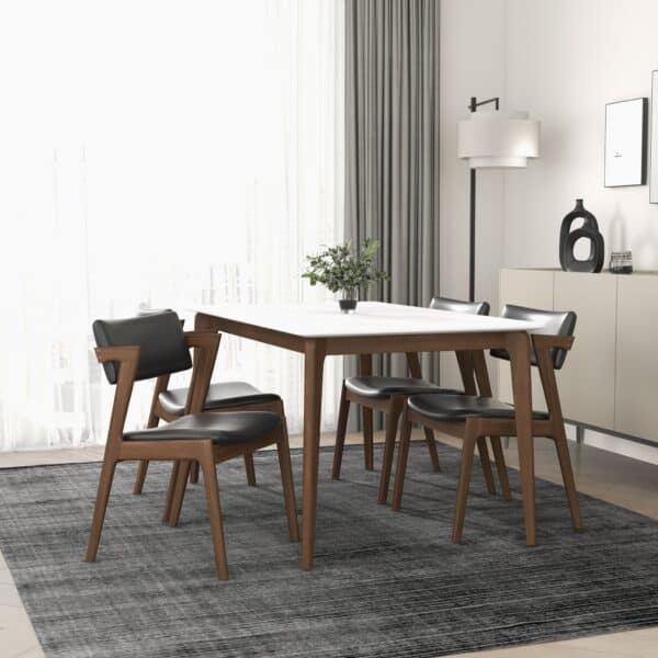 EdwinblackLeatherDiningChair 8