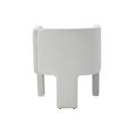 Eggert Ivory Chenille Segmented Three-Legged Dining Chair 9 Eggert Ivory Chenille Segmented Three-Legged Dining Chair