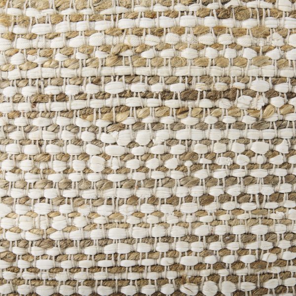Ekani 16.0L x 16.0W x 16.0H CreamBeige Cotton Pouf 7