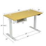 Electric Adjustable Standing Desk with USB Port and Memory Settings 26 Electric Adjustable Standing Desk with USB Port and Memory Settings