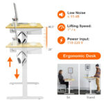 Electric Adjustable Standing Desk with USB Port and Memory Settings 28 Electric Adjustable Standing Desk with USB Port and Memory Settings
