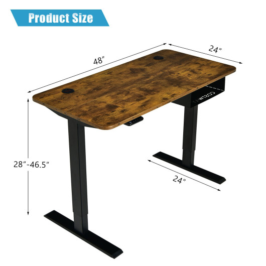 Electric Height Adjustable Sit to Stand Desk with USB Port 11 Electric Height Adjustable Sit to Stand Desk with USB Port - Image 11