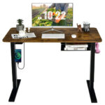Electric Height Adjustable Sit to Stand Desk with USB Port 24 Electric Height Adjustable Sit to Stand Desk with USB Port