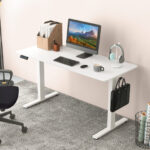 Electric Sit Stand Desk with Adjustable Heights and Memory Settings