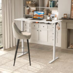 Electric Sit Stand Desk with Adjustable Heights and Memory Settings