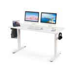 Electric Sit Stand Desk with Adjustable Heights and Memory Settings