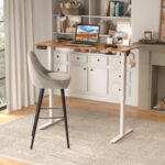 Electric Sit Stand Desk with Adjustable Heights and Memory Settings