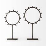 Elio 8.3L x 3.0W x 15.0H Large Studded Hoop Object