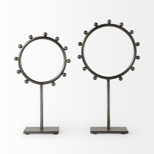 Elio 8.3L x 3.0W x 15.0H Large Studded Hoop Object 3