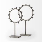 Elio 8.3L x 3.0W x 15.0H Large Studded Hoop Object